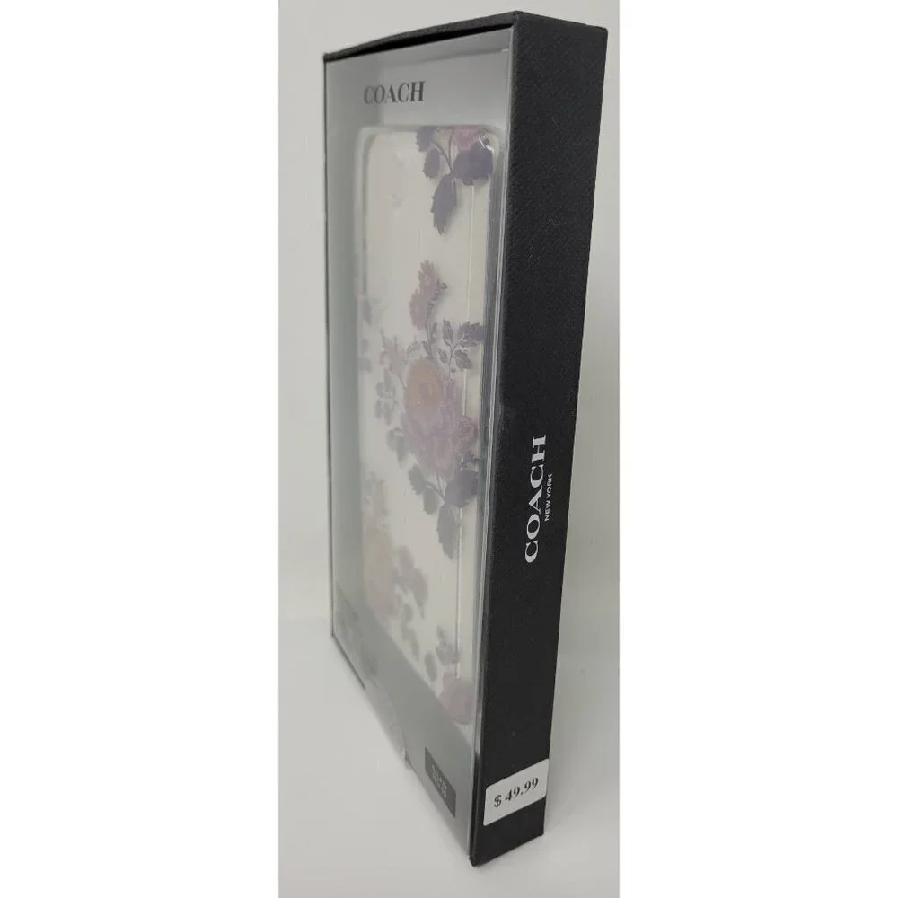 Coach Protective Case for Samsung Galaxy S21+ 5G / S21 Plus Moody Floral Purple - Picture 2 of 5